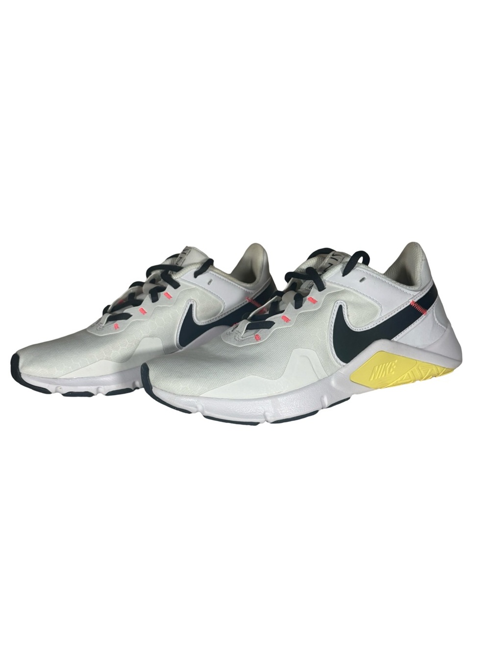 Nike Legend Essential 2 Womens 6.5 White Cross Training Gym Shoes